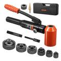 VEVOR 10-ton hydraulic knockout punch set with 6 dies