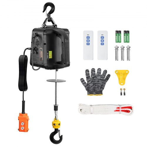 VEVOR 1100 lb 3-in-1 electric hoist winch