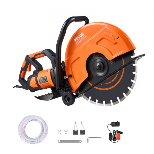 VEVOR 16 inch 3200W electric wet-cut concrete saw with water pump