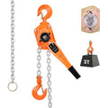 VEVOR 3-ton 6600 lb manual lever chain hoist with 10 ft lift