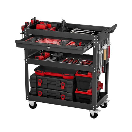 VEVOR 4-tier rolling tool cart 350 lb capacity