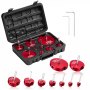 VEVOR 9-Piece PVC Pipe Reamer Kit, 1/2 to 4 in