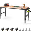 VEVOR adjustable workbench 72 by 25 inches 3000 lb capacity