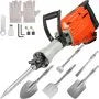 VEVOR 2200W demolition jack hammer with six chisels