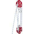 VEVOR double pulley block and rope kit with 98 ft braided line