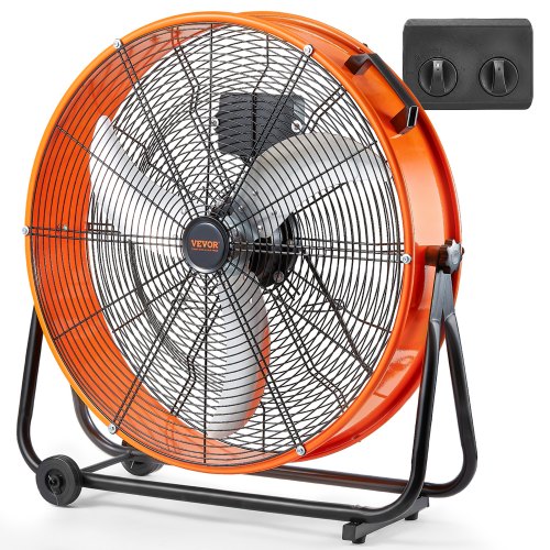 VEVOR 24 inch high velocity drum fan 3 speed 8600 CFM
