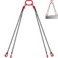 VEVOR G80 chain sling 5/16 inch x 10 ft with 4 grab hooks, 11000 lb capacity