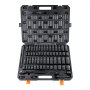 VEVOR 65-piece 1/2 inch drive SAE and metric impact socket set