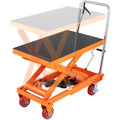 VEVOR hydraulic lift table cart 1100 lb capacity 35.4 inch lift