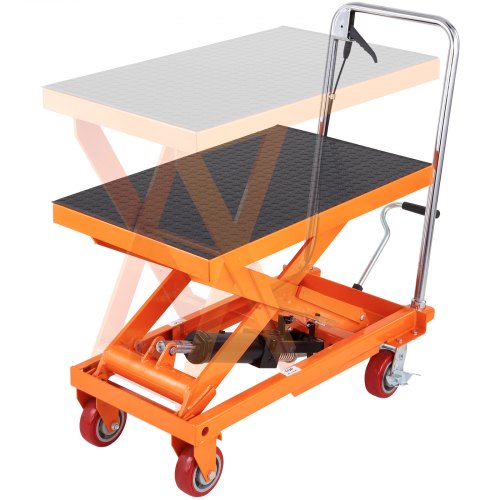 VEVOR hydraulic lift table cart 1100 lb capacity 35.4 inch lift
