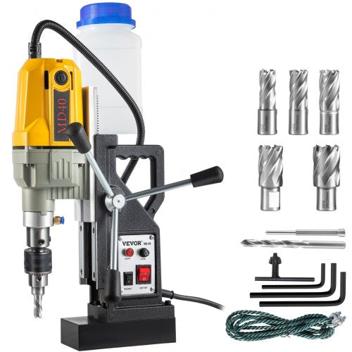 VEVOR 1100W magnetic drill 1.57 inch with 7 bits