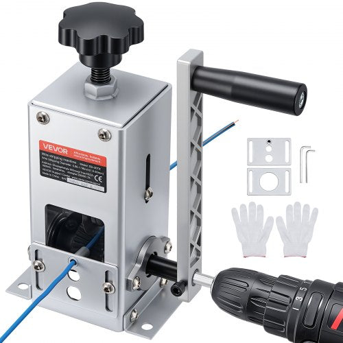 VEVOR manual wire stripper machine 0.06 to 1.18 inch hand crank drill powered
