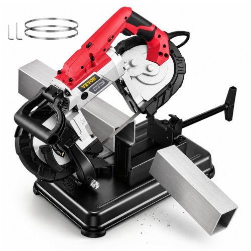 VEVOR portable 5 inch metal cutting band saw with removable base