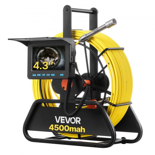 VEVOR sewer inspection camera 164 ft cable with 4.3 inch LCD