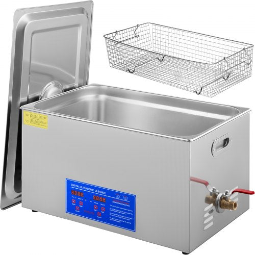 VEVOR 22 liter industrial ultrasonic cleaner with digital timer and heater